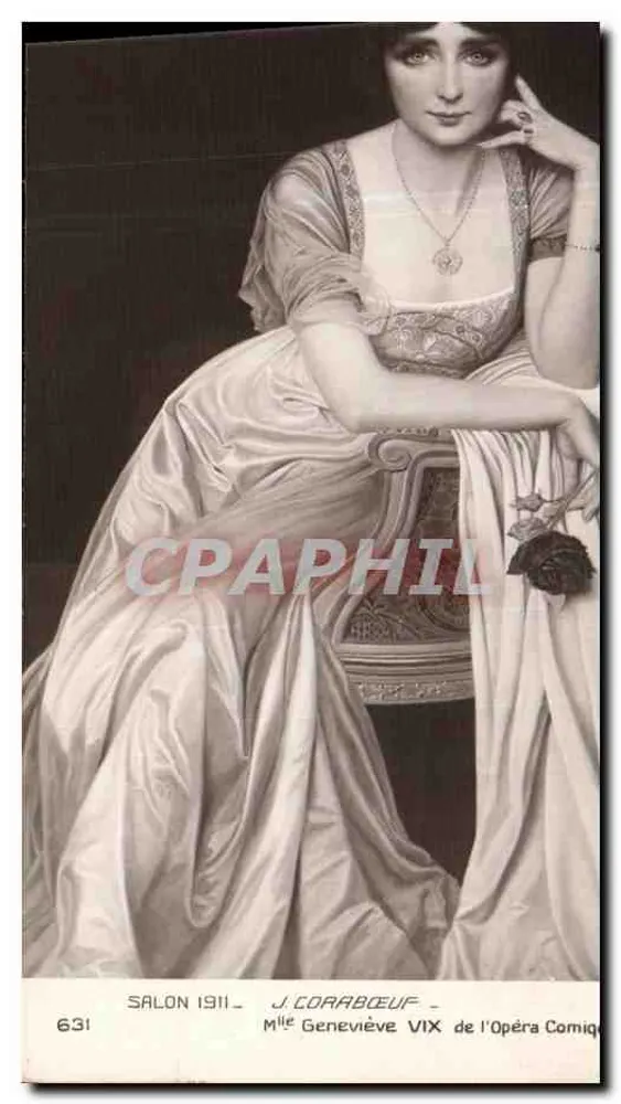 Miss Geneviève Vix — Salon 1911 — J. Corabœuf — n°631 - Vorderseite