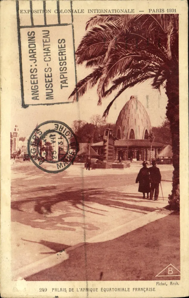 Palast der Französischen Äquatorialafrika — Internationale Kolonialausstellung — Paris 1931 — Fichet, Aroh. n°249 - Vorderseite