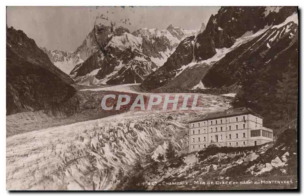Chamonix — Mer de Glace et Hôtel du Montenvers — Jullien Frères, Phot Editeurs, Genève - Vorderseite