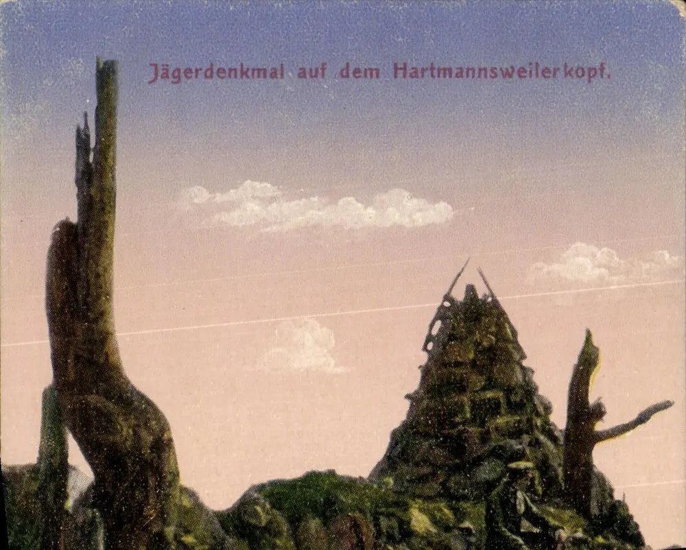 Gedenkteken voor jagers op de Hartmannsweilerkopf — Uitgave: W. Springer Söllne, Straßburg, militair goedgekeurd, Nr. 798 - Voorkant