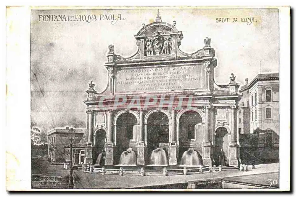 Fontana dell'Acqua Paola — Rom — FOT. AMPERSON - Vorderseite
