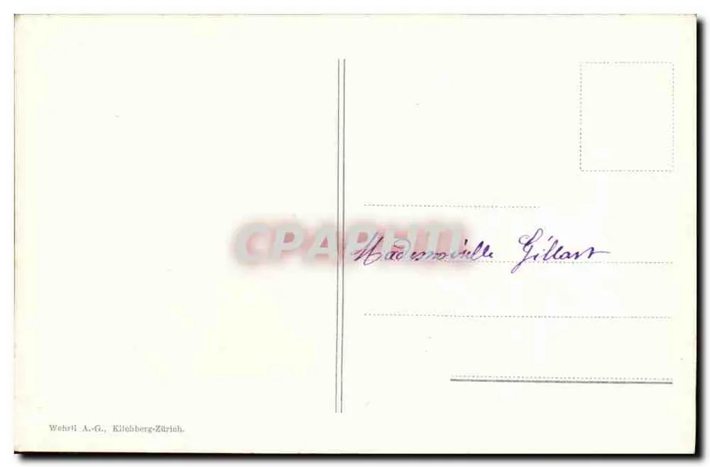Abend auf der Alp — 9881 — Wehrli A.-G., Kilchberg-Zürich - Verso
