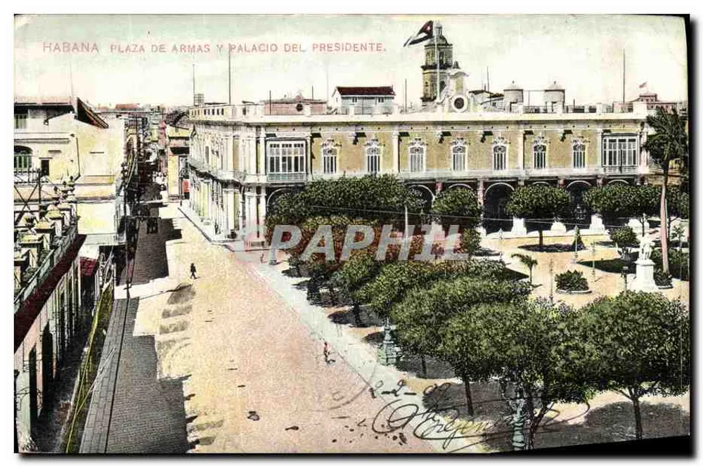Habana, Plaza de Armas und Palacio del Presidente — Verleger nicht sichtbar, Seriennummer nicht lesbar - Vorderseite