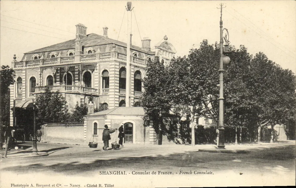 Shanghai — Französisches Konsulat — Phototypie A. Bergeret et Cie, Nancy - Vorderseite