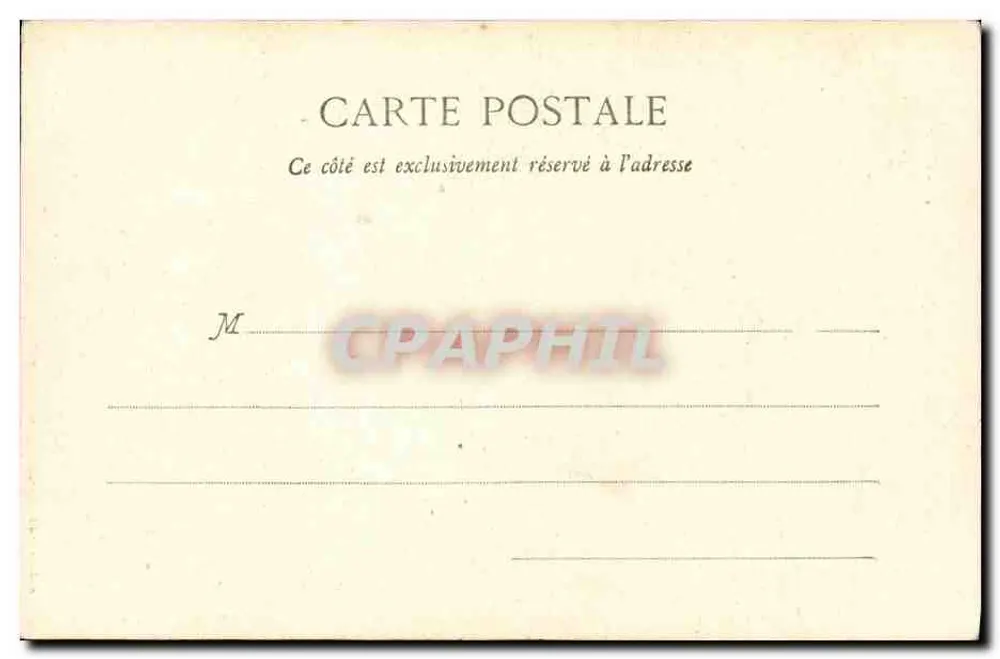 St Thégonnec — A Cadeira — Editor A. Allier, Morlaix, n°51 - Verso