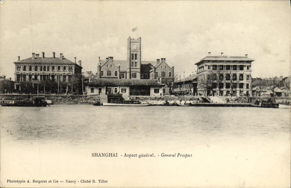 Shanghai — Vista geral — Fototipia A. Bergeret et Cie — Nancy — Cliché R. Tillot - Frente