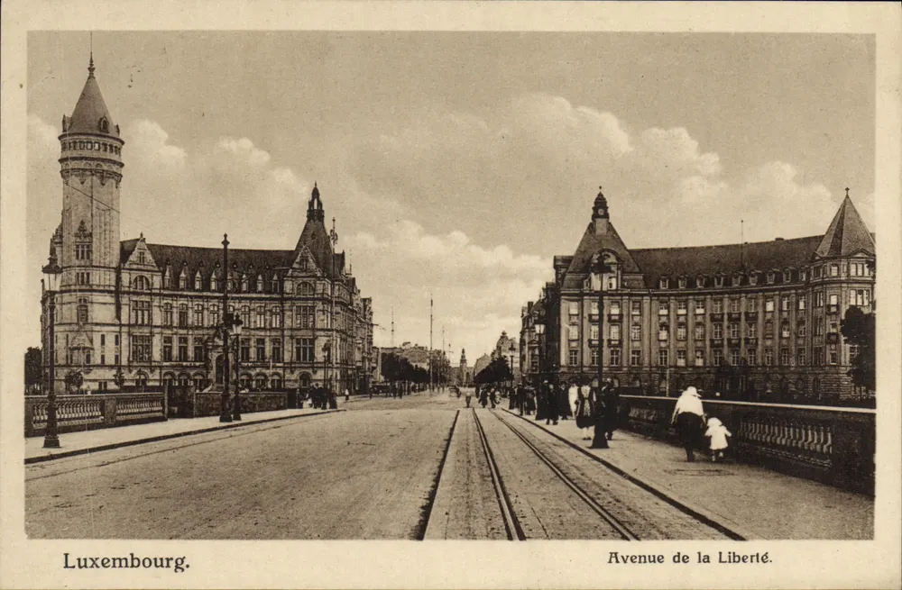 Luxemburgo — Avenida da Liberdade — Th. Wiro, Luxembourg-Guts - Frente