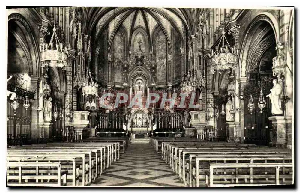 Montserrat - Interior da Basílica — Foto Dom Ripol, O.S.B., N°57 - Frente