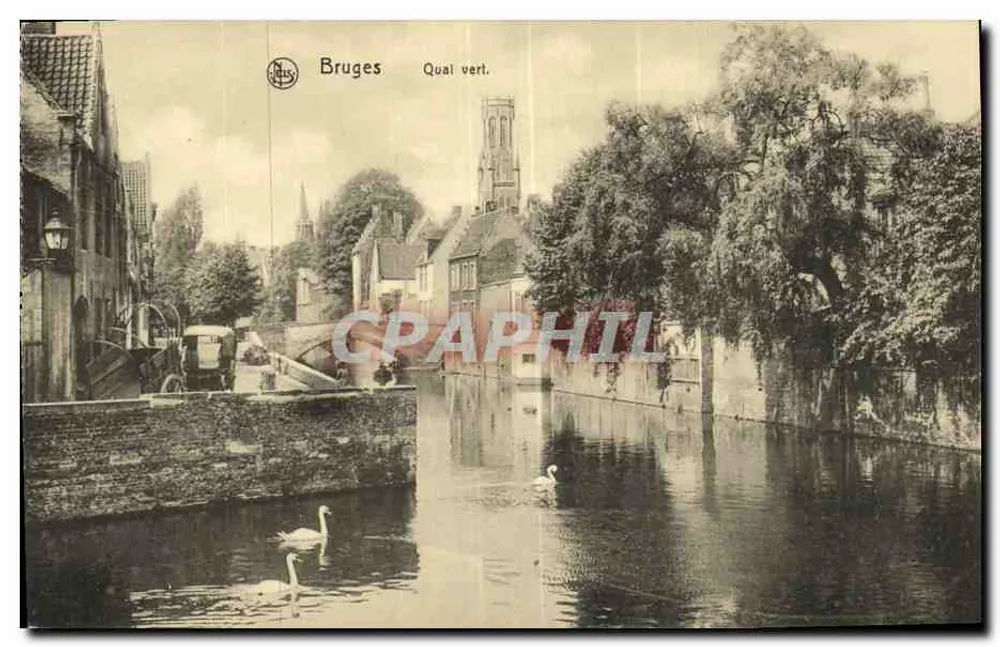 Bruges — Quai vert — Ed. Nels, Bruxelas - Frente