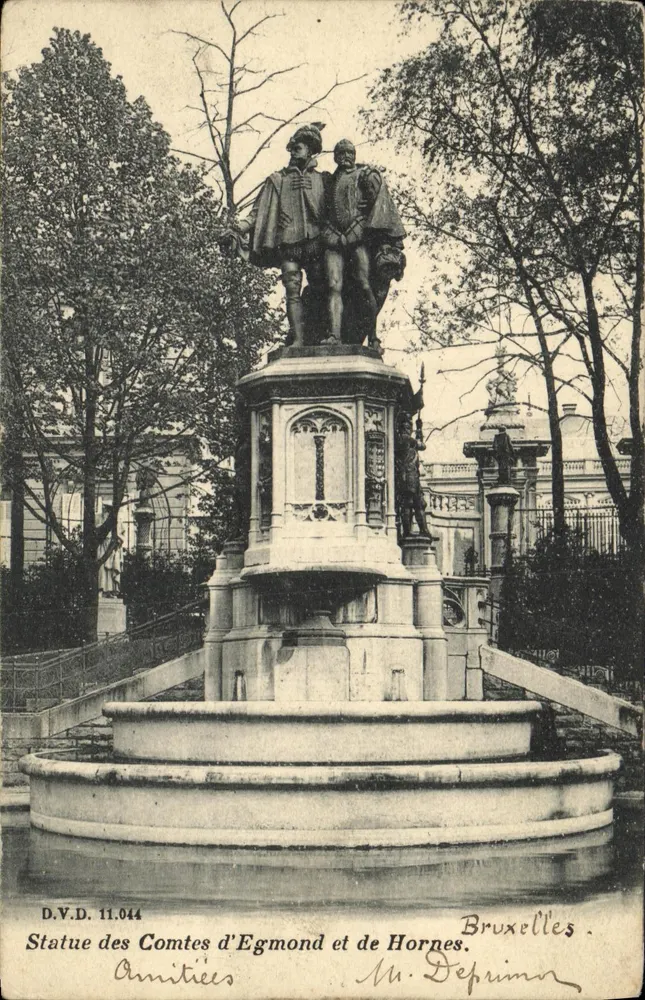 Statue der Grafen von Egmond und Hornes — Brüssel — D.V.D. 11.044 - Vorderseite