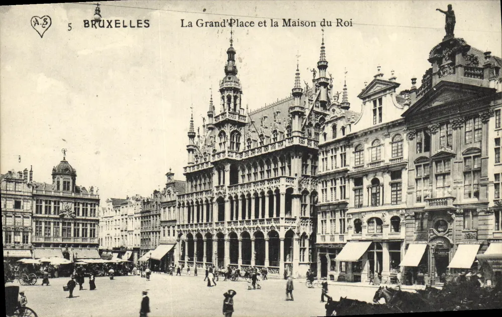 Brüssel — Die Grand'Place und das Königshaus — A.S. 5 - Vorderseite