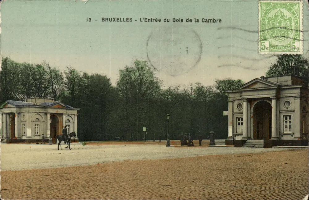 Brüssel - Der Eingang zum Bois de la Cambre — Edition Grand Bazar Anspach, n°13 - Vorderseite