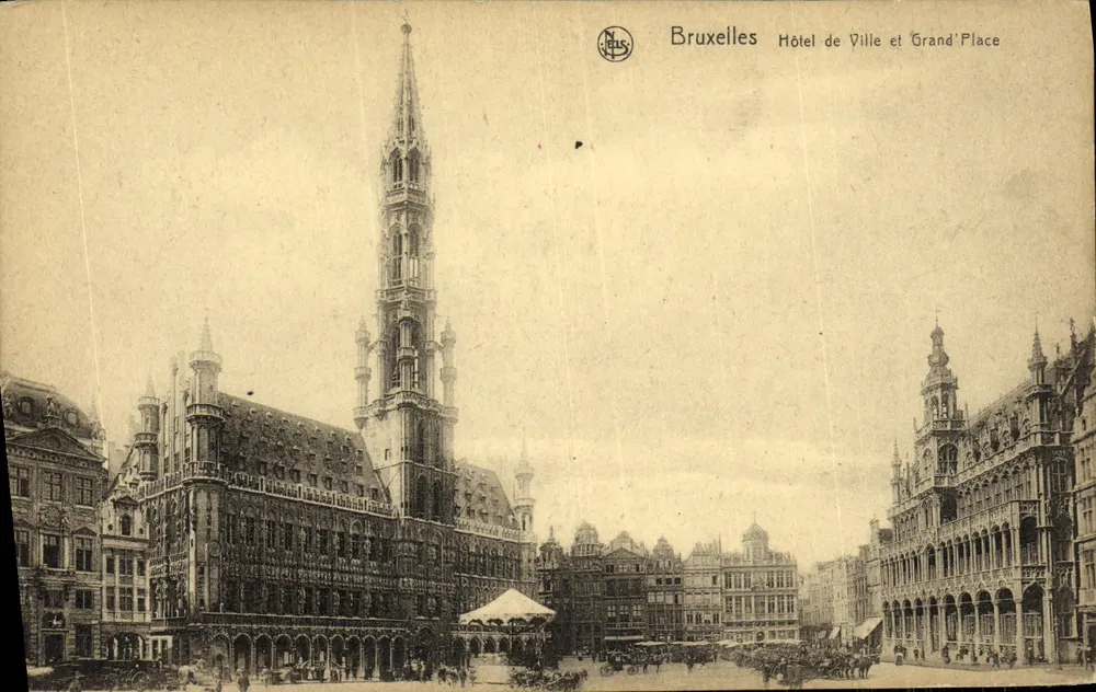 Brüssel — Stadthaus und Große Platz — Ern. Thill, Serie 1, N° 23 - Vorderseite