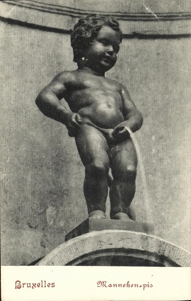 Bruxelas — Estátua do Manneken Pis — Léglia - Frente