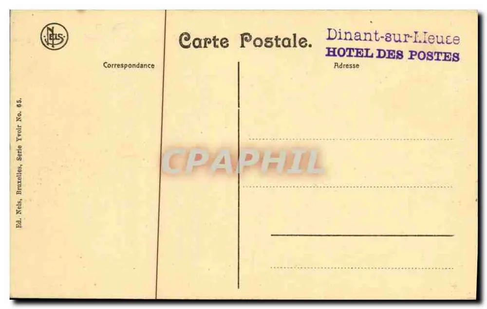 Die Meuse — Ansicht vom Ruinenort Pollvache — Houx - Rückseite