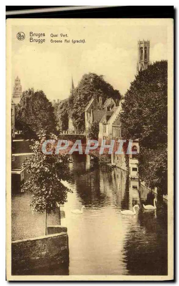 Bruges - Quai Vert (Groene Rei / gracht) — editor NPS, série 12, n° 36 - Frente