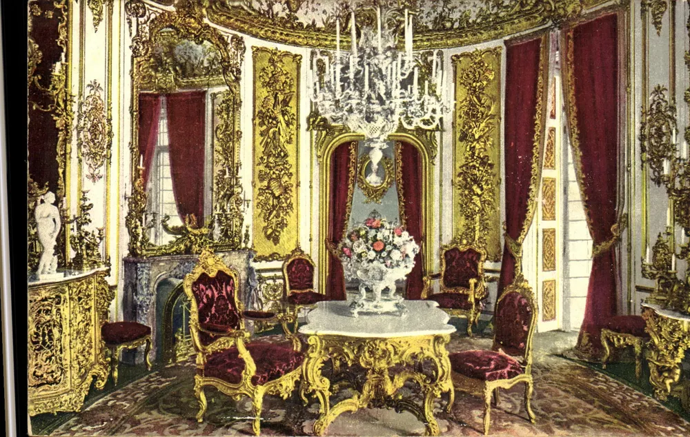 Schloss Linderhof — Sala de Jantar — M. Herpich, Munique, n° 360 - Frente