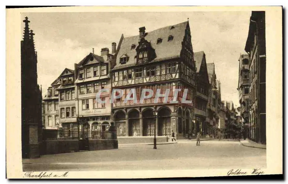 Frankfurt a.M. — Goldonne Wage — Jacobs Kunstanstalt - Awers