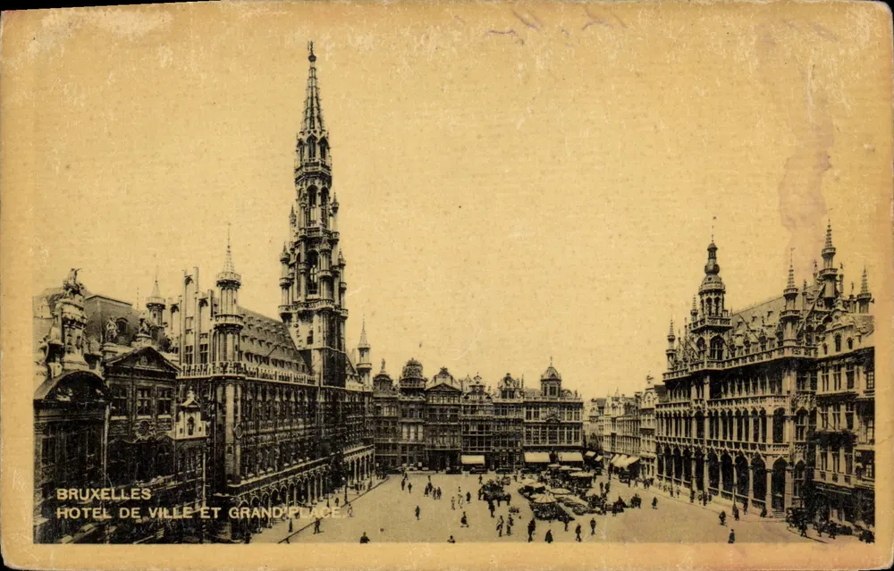Brüssel - Stadthaus und Große Marktplatz — Ausgabe LUX, Serie Brüssel Nr. 8 - Vorderseite
