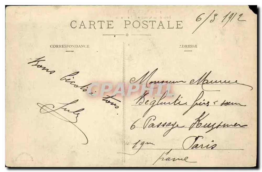Bois de la Cambre - Der Ravin — Brüssel, Verlag Brüssel, Nr. 420 - Rückseite