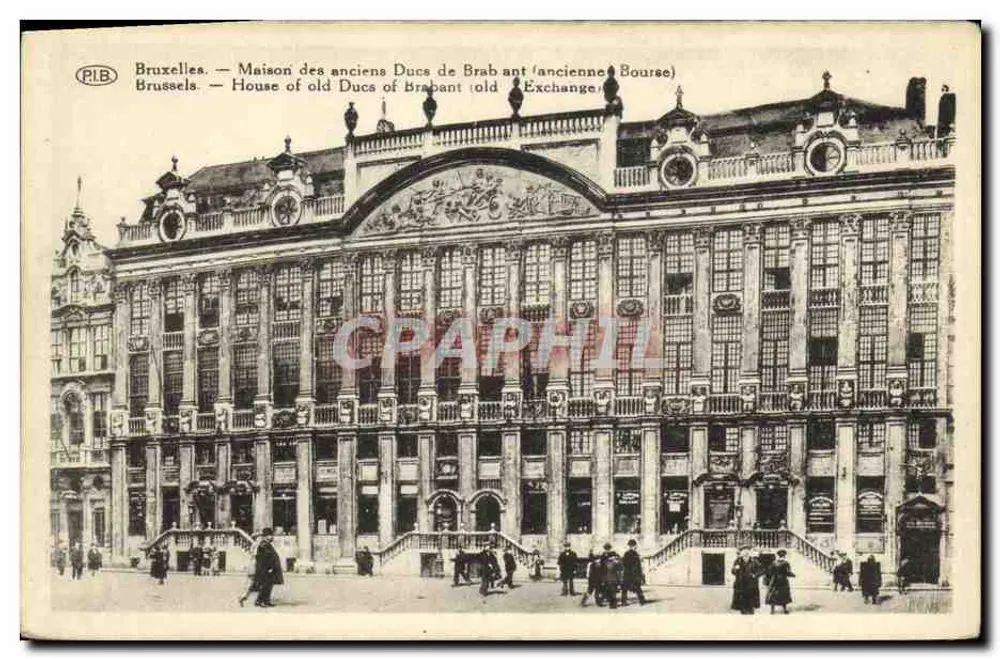 Brüssel — Haus der ehemaligen Herzöge von Brabant (ehemalige Börse) — PIB - Vorderseite