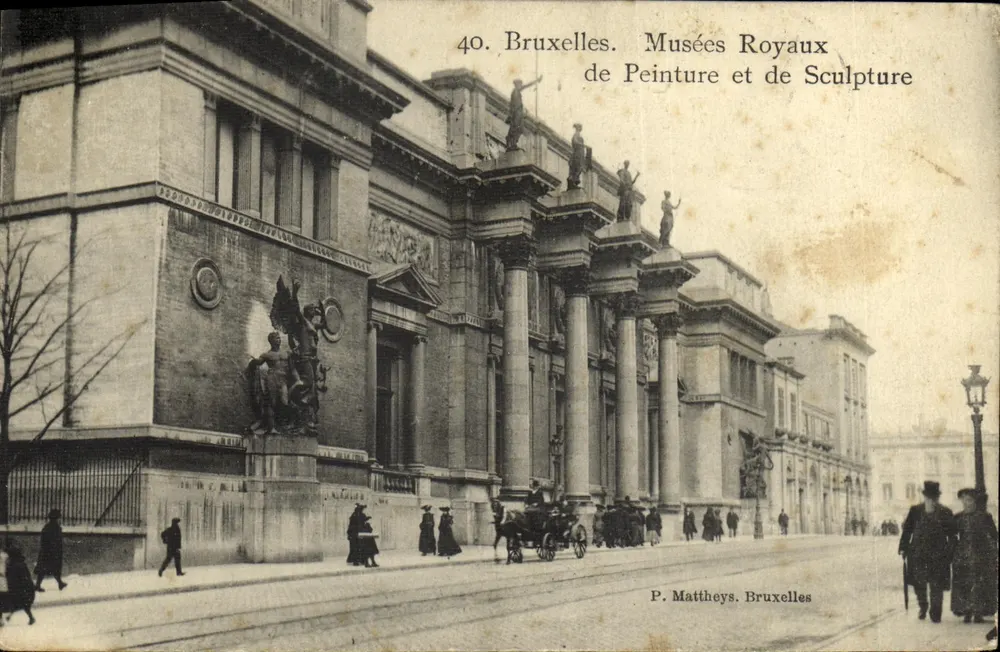 Brüssel. Königliche Museen für Malerei und Skulptur — P. Mattheys, Brüssel, n°40 - Vorderseite
