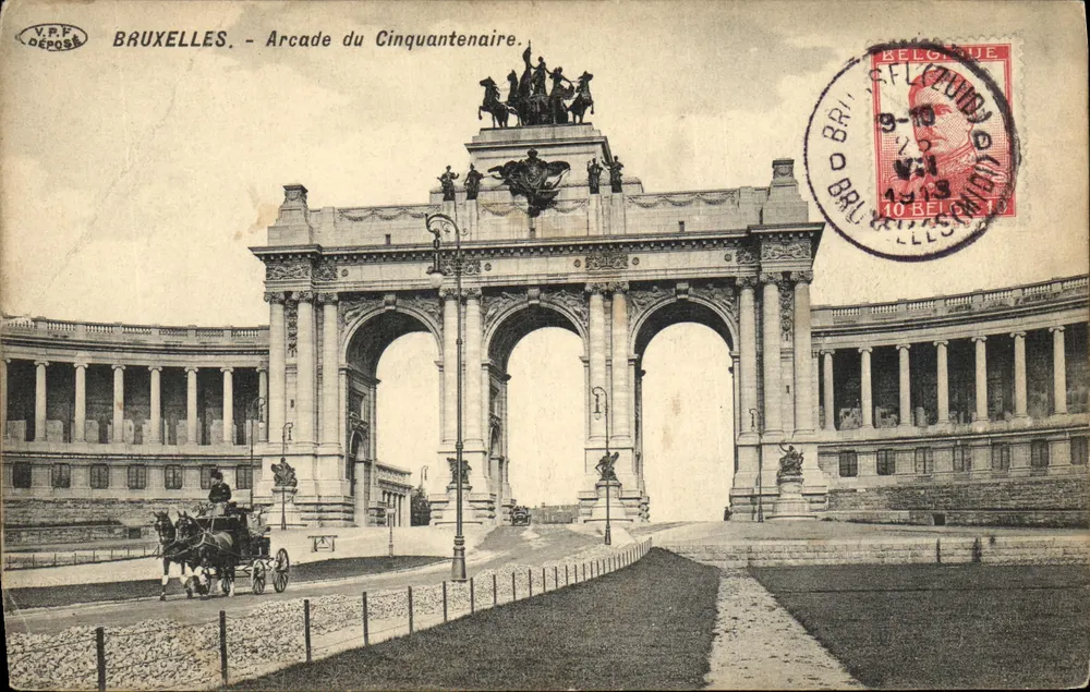 Bruselas - Arcade del Cinquantenario — V.R.F. Depositado - Anverso