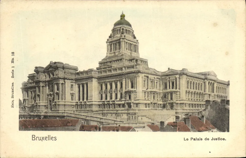 Bruxelas — O Palácio de Justiça — Nels, Bruxelas, Série 1, No 18 - Frente