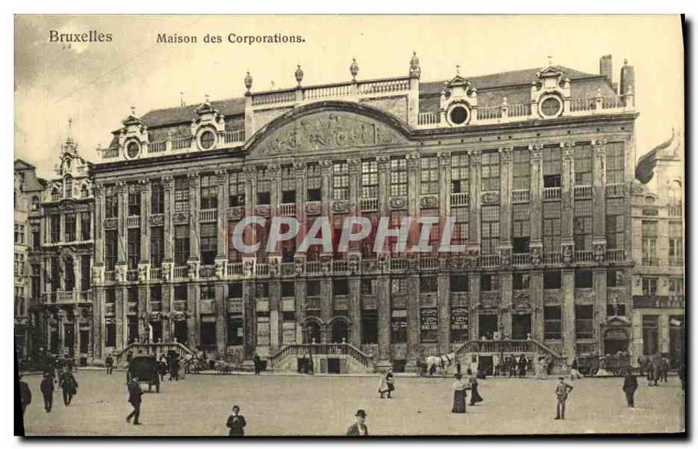 Bruxelas — Casa das Corporações — editor não identificado - Frente