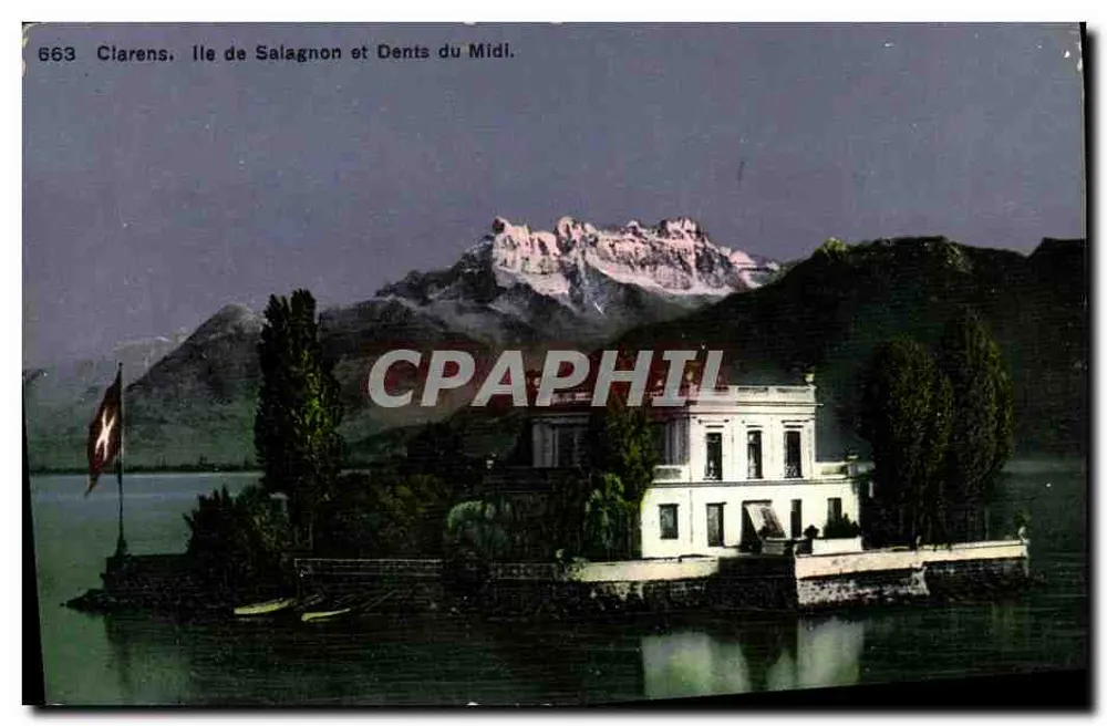 Ile de Salagnon und Dents du Midi — Clarens — n° 663 - Vorderseite