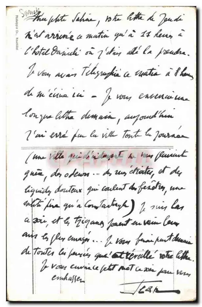 Ile de Salagnon und Dents du Midi — Clarens — n° 663 - Rückseite