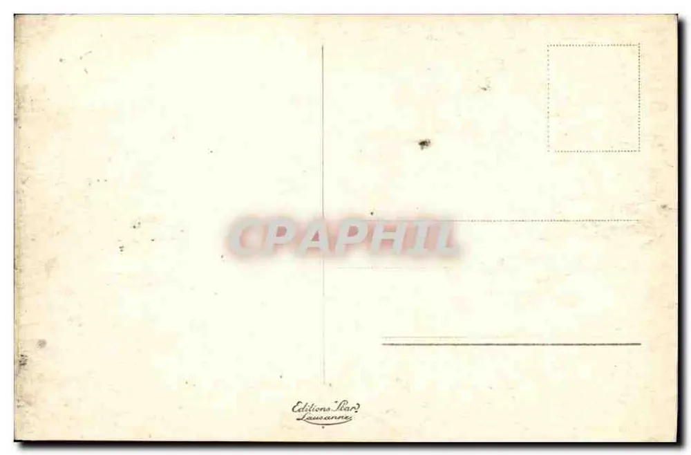 Territet e Montreux — vista panorâmica do lago Léman — Edições Barj, Lausanne, n° 2523 - Verso