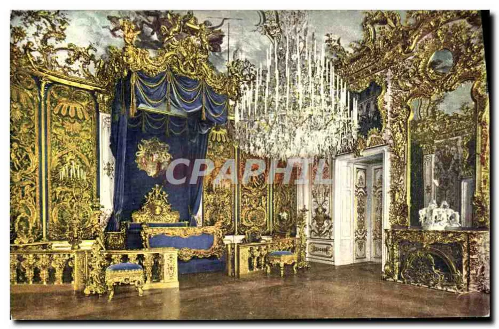 Schlafzimmer im Schloss Nymphenburg — Schloss Nymphenburg, München — M. Herpich, München - Vorderseite