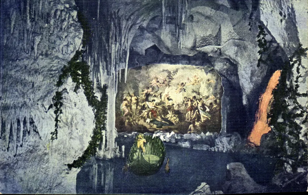 A Grotta Azul — Schloss Linderhof — M. Herpich, Munique - Frente