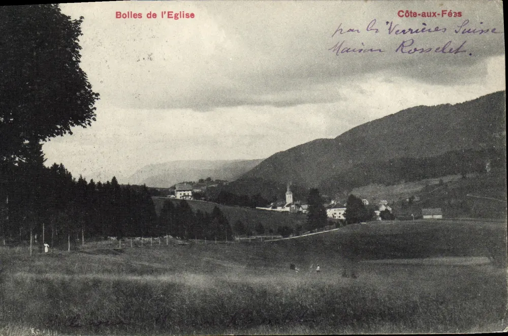 Bolles der Kirche — Panoramablick — von L. Verrieres, Côte-aux-Féas - Vorderseite