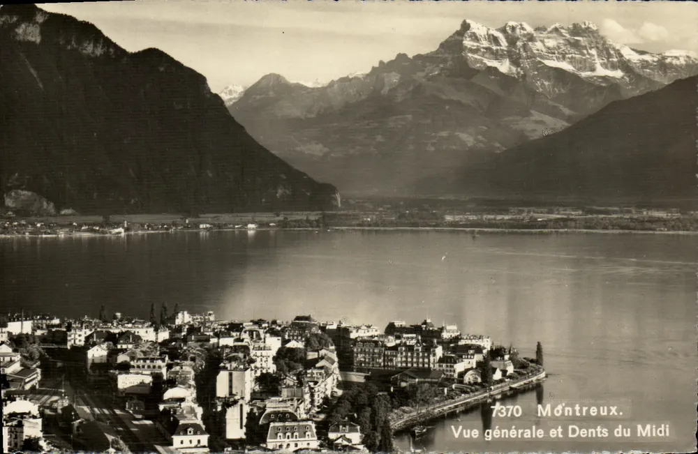 Montreux — Allgemeine Ansicht und Dents du Midi — Éditions Jaeger Genève n°7370 - Vorderseite