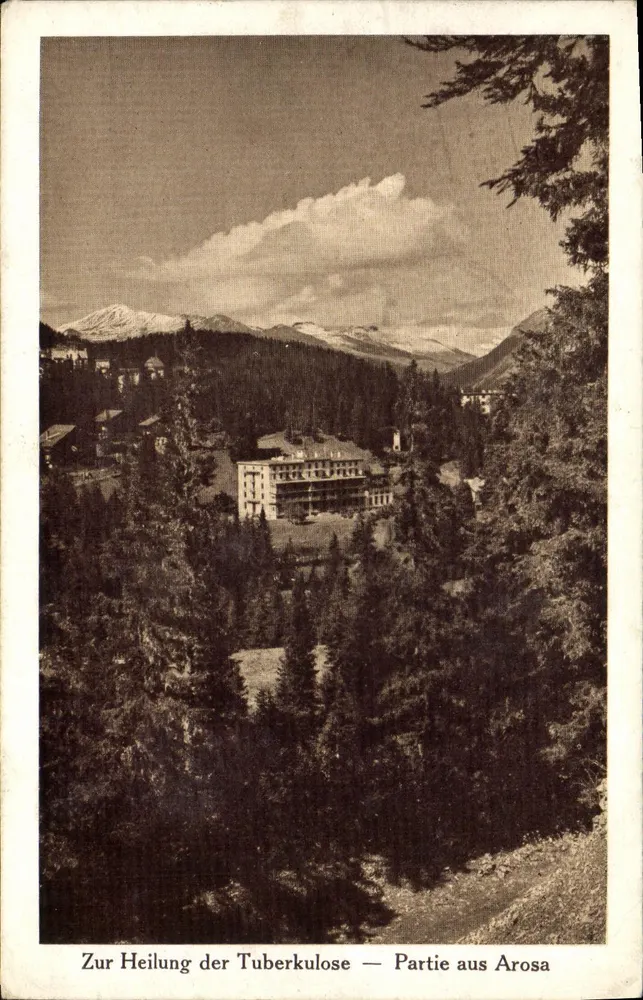 Teil von Arosa — Ansicht des Tuberkulose-Sanatoriums — Verlag nicht sichtbar - Vorderseite