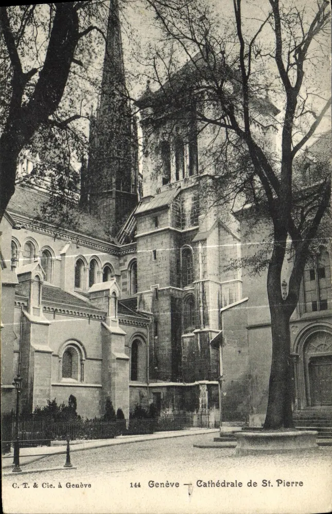 Genebra — Catedral de São Pedro — C.T. & Cie. em Genebra, n° 144 - Frente