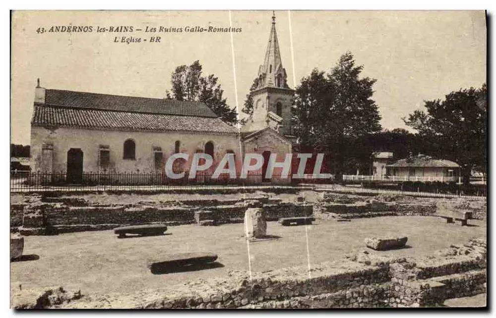 Andernos-les-Bains — Die gallo-römischen Ruinen — Die Kirche — BR - Vorderseite