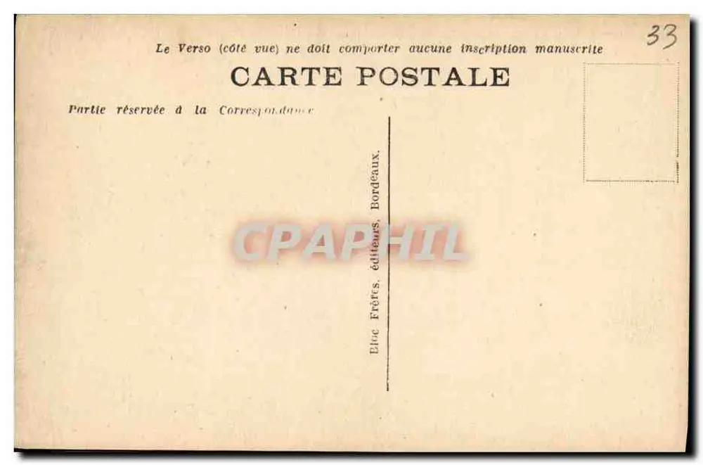 Andernos-les-Bains — Die gallo-römischen Ruinen — Kirche — Verlag Frères, Bordeaux, n°43 - Rückseite