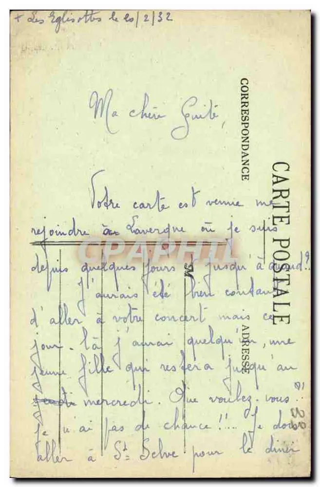 LES EGLISOTTES (Gironde) — Castelo de Brande Bergère — Fototipia Marcel Delboy, Bordeaux, n°20 - Verso