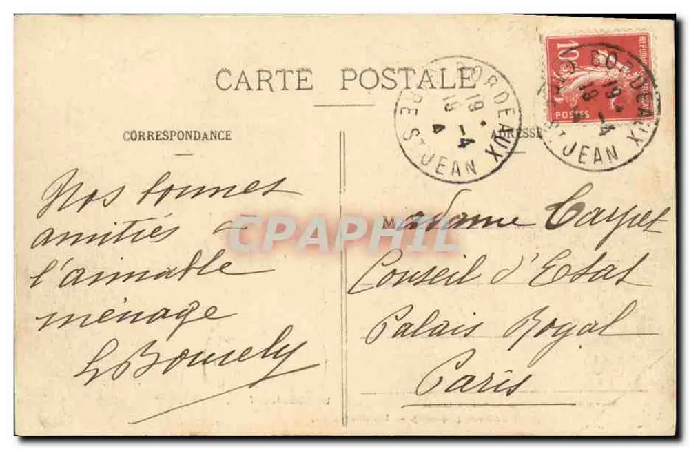 LÉOGNAN (Gironde) — Een hoekje van het meer — Henry Guillaud, 42 bis en 44, rue Tonneau, Libourne - Achterkant
