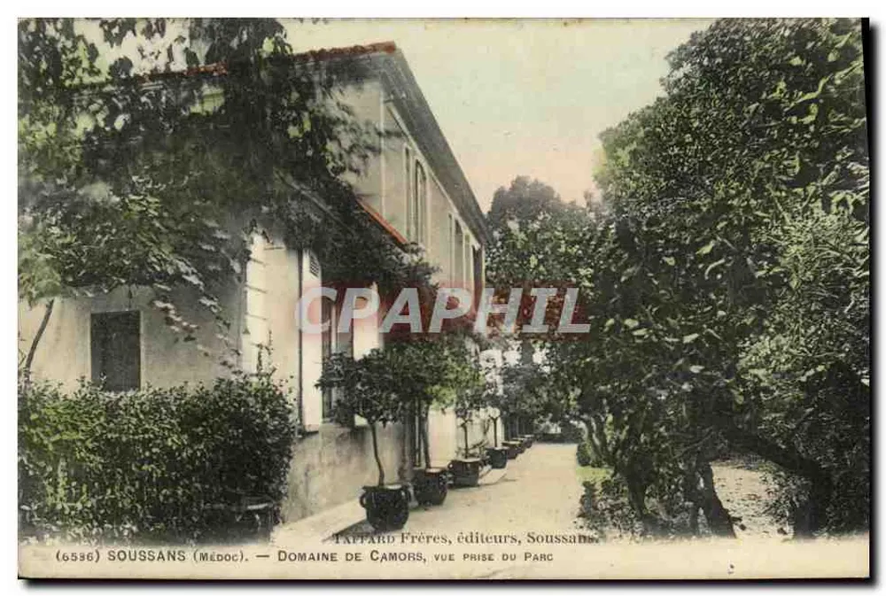 Domaine de Camors — Ansicht vom Park — Tappard Frères, Verleger, Soussans - Vorderseite