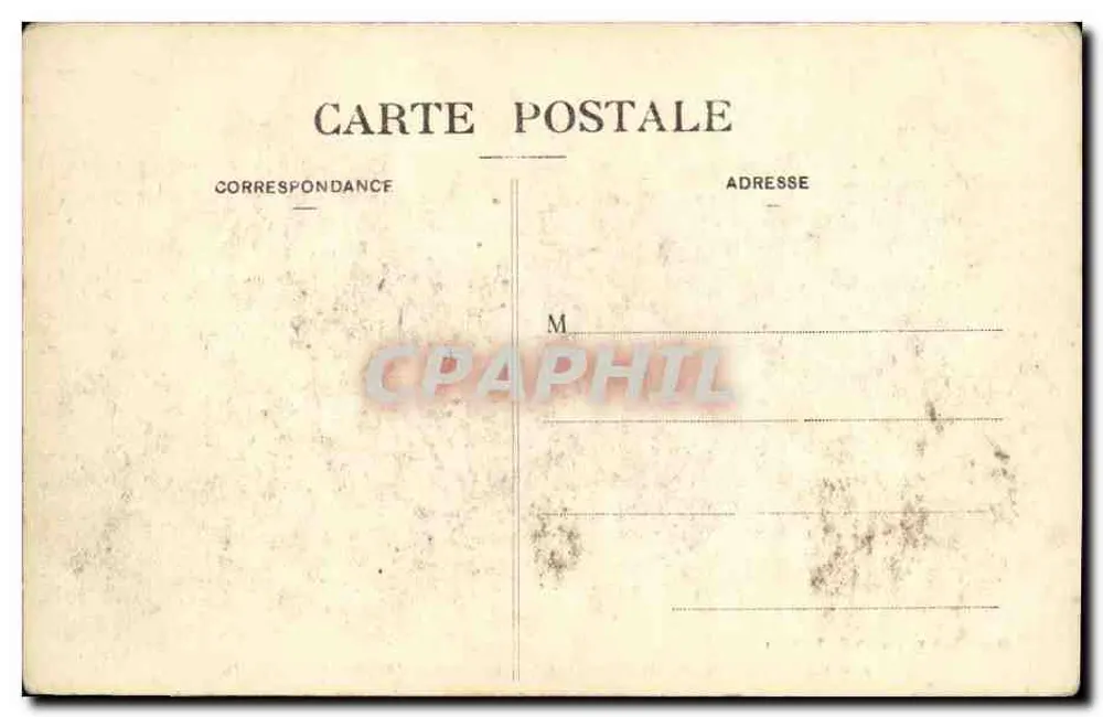 Cadillac (Gironde) — Antigo Castelo do duque d'Epernon — Marcel Deiboy, fotolitografia, Bordeaux - Verso