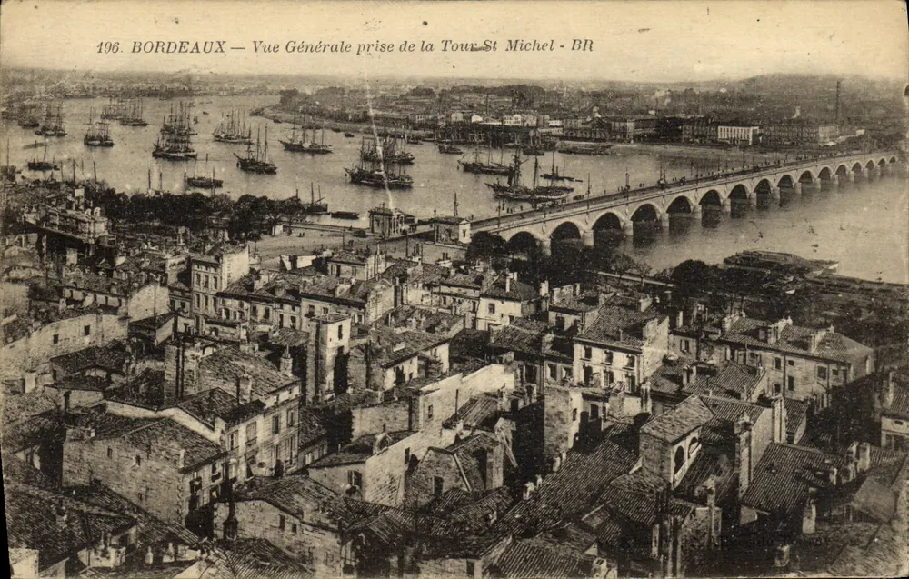 Bordeaux — Allgemeiner Blick von der Tour Saint-Michel — BR - Vorderseite