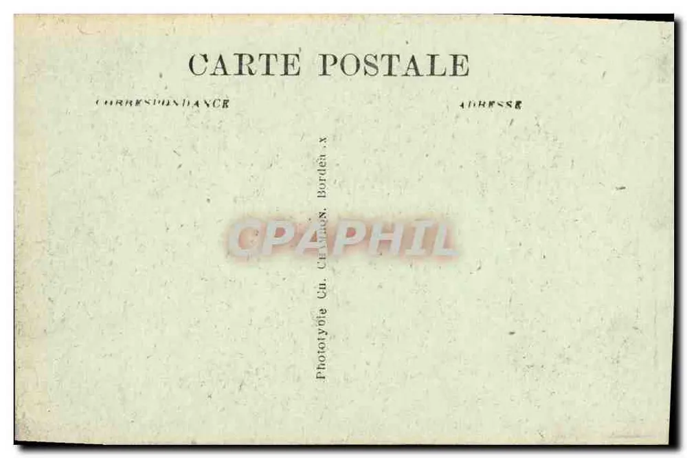 Bordeaux — La Grosse Cloche — C.B. — éditeur C.B. - Rückseite