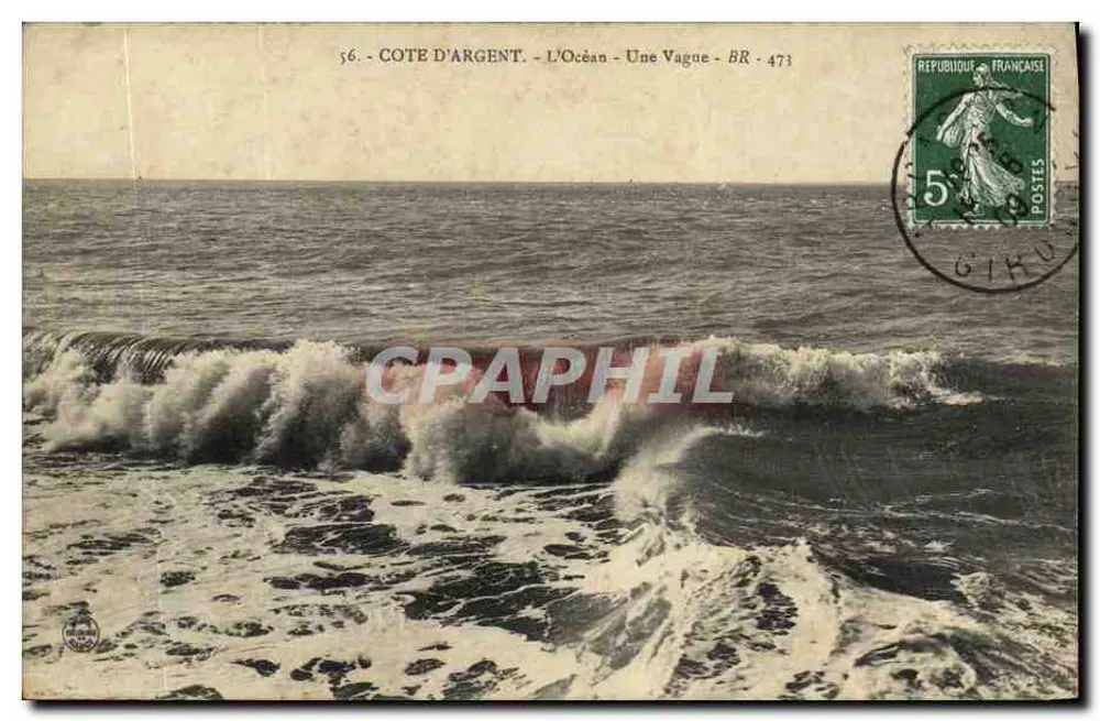 Côte d'Argent — Het Oceaan — Een Golf — BR 473 - Voorkant