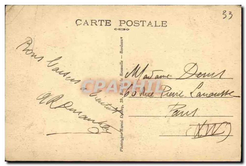 Lacanau (Gironde) — Sanatório do Moutchic — M.D. - Verso