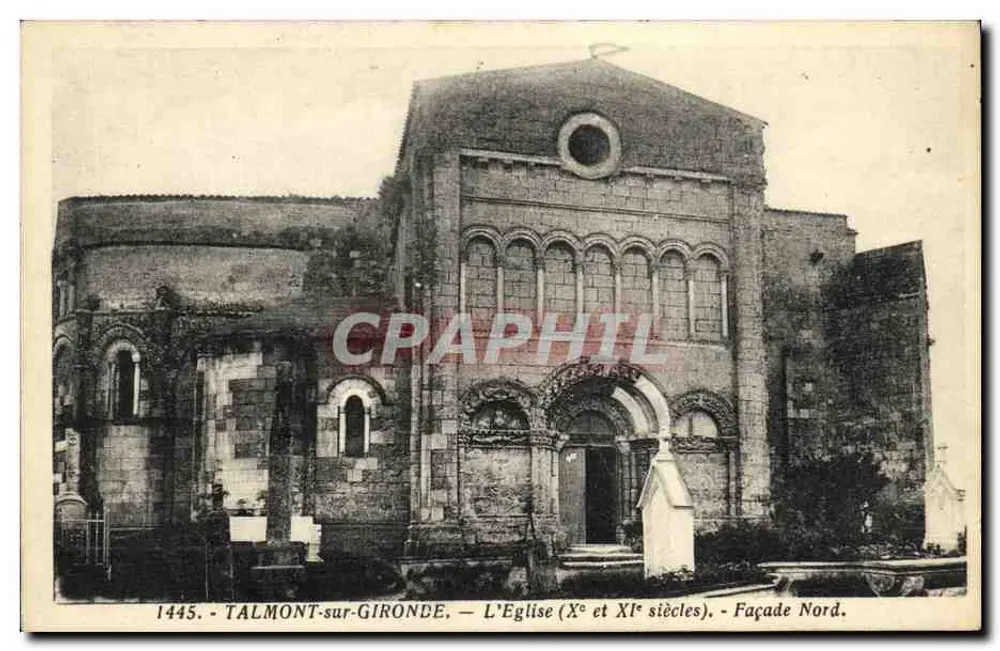Talmont-sur-Gironde — Die Kirche (10. und 11. Jahrhundert) — Nordfassade - Vorderseite