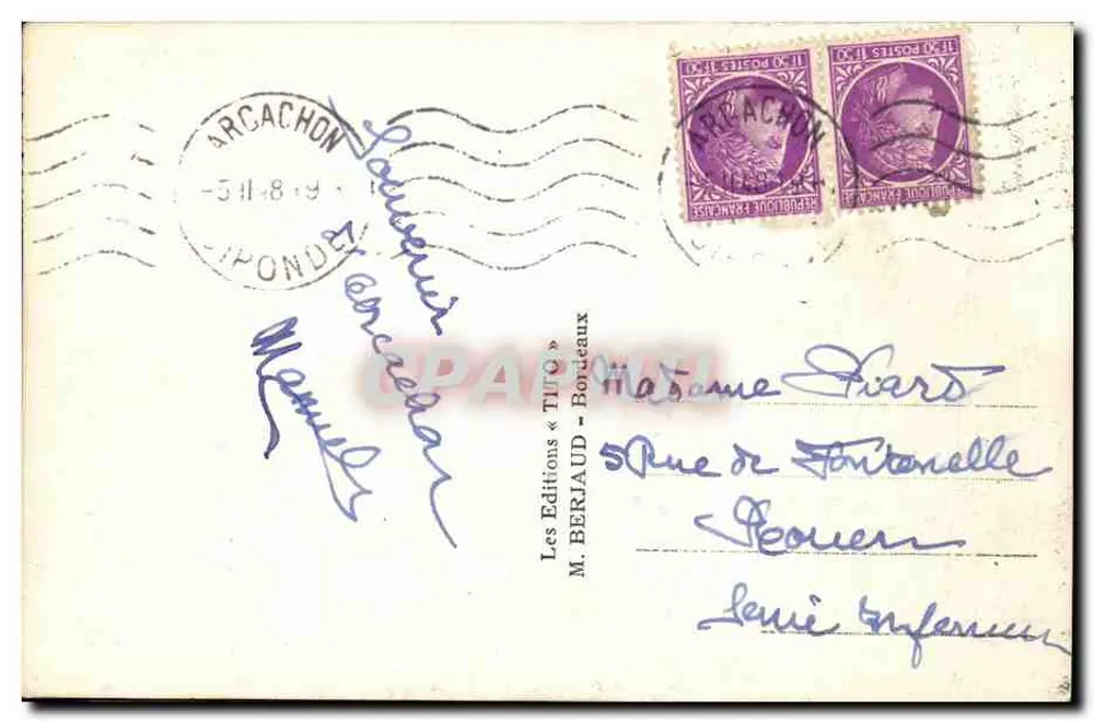 Arcachon - A Praia ; o Banho — Tito, editor - Verso